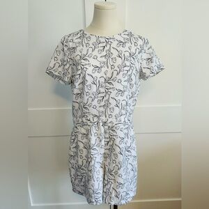 Banana Republic Floral Shorts Romper